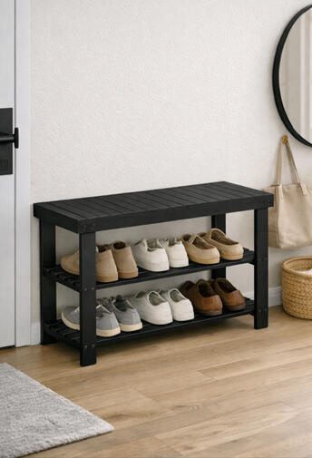 Bamboo Shoe Storage Rack